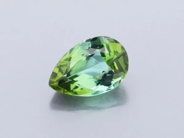 0.49ct Green Tourmaline, Pear Shape cut gemstone