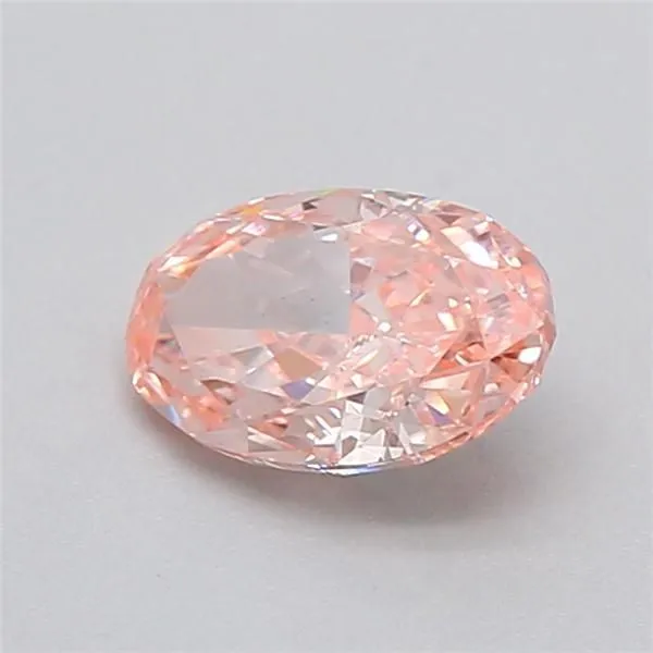 0.36ct OVAL Fancy Vivid Pink VS1 Coloured Lab diamond