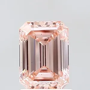 1.5ct EMERALD Fancy Intense Pink VS2 Coloured Lab diamond