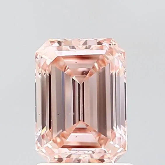 1.5ct EMERALD Fancy Intense Pink VS2 Coloured Lab diamond