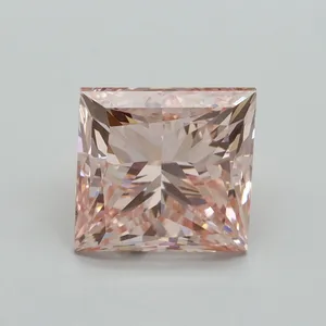 5.01ct PRINCESS Fancy Intense Pink VS2 Coloured Lab diamond