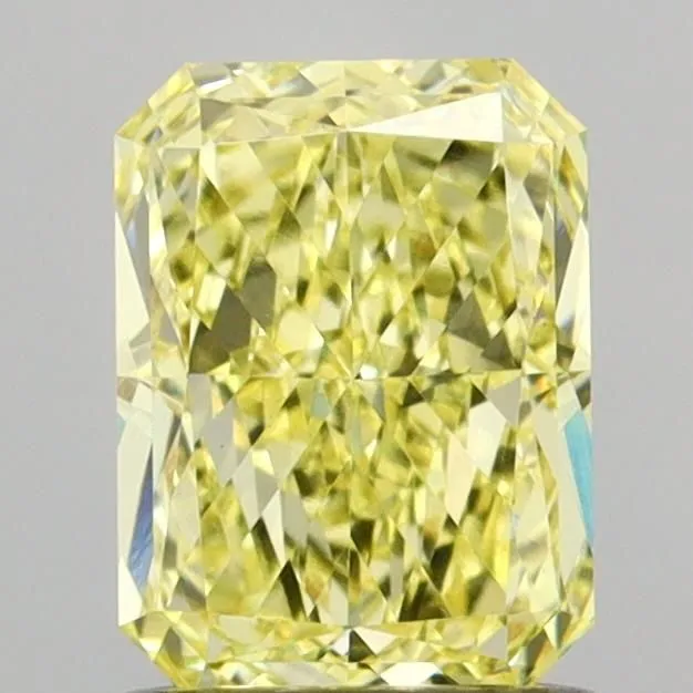 1.09ct RADIANT Fancy Intense Yellow VS1 Coloured Lab diamond