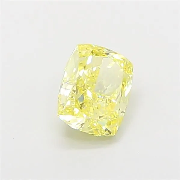 1.06ct CUSHION Fancy Intense Yellow VS1 Coloured Lab diamond