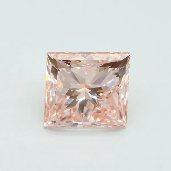 5.02ct PRINCESS Fancy Intense Pink VS1 Coloured Lab diamond