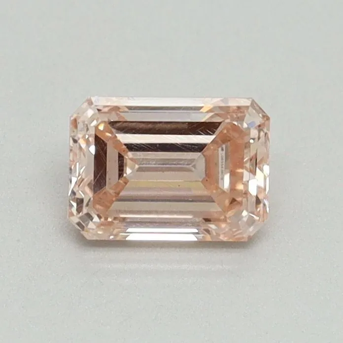 0.57ct EMERALD Fancy Intense Pink VS1 Coloured Lab diamond