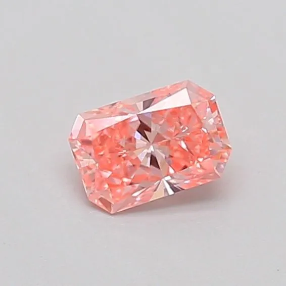 0.33ct RADIANT Fancy Vivid Pink VS1 Coloured Lab diamond