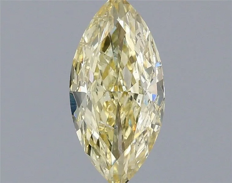 1.08ct MARQUISE Fancy Intense Yellow SI1 Coloured Lab diamond