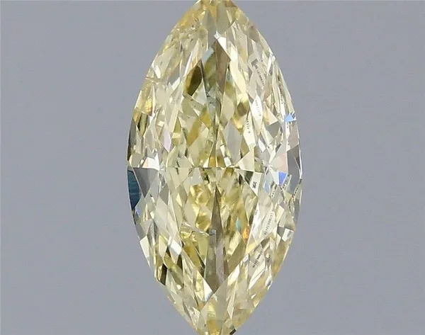 1.08ct MARQUISE Fancy Intense Yellow SI1 Coloured Lab diamond