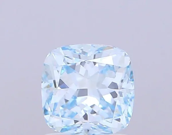 1.09ct CUSHION Fancy Intense Blue VS1 Coloured Lab diamond