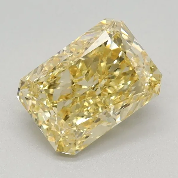 1.05ct RADIANT Fancy Vivid Yellow VS1 Coloured Lab diamond