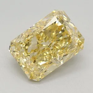 1.05ct RADIANT Fancy Vivid Yellow VS1 Coloured Lab diamond