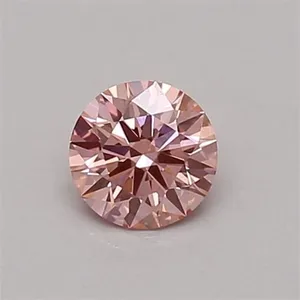 0.31ct ROUND Fancy Vivid Pink VS1 Coloured Lab diamond