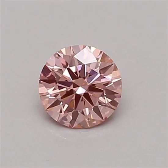 0.31ct ROUND Fancy Vivid Pink VS1 Coloured Lab diamond