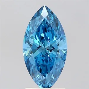 1.53ct MARQUISE Fancy Vivid Blue VVS2 Coloured Lab diamond