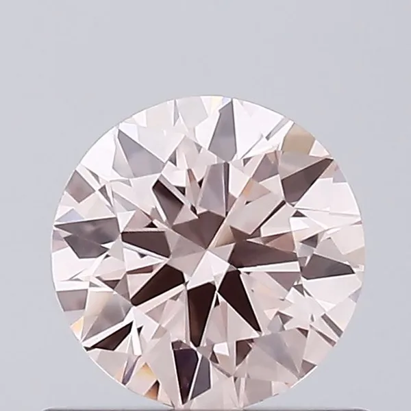 0.54ct ROUND Fancy Pink VVS2 Coloured Lab diamond