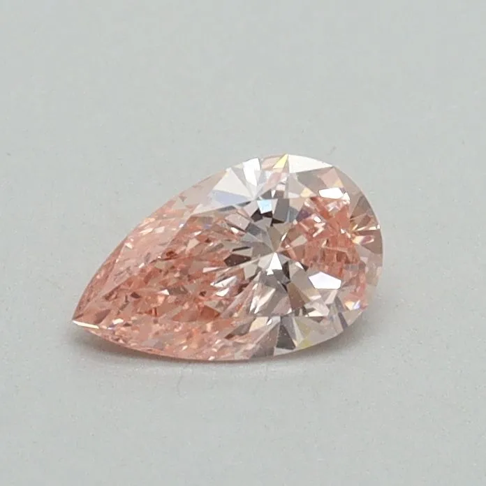 0.31ct PEAR Fancy Vivid Pink VS1 Coloured Lab diamond