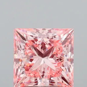 2.99ct PRINCESS Fancy Intense Pink VS1 Coloured Lab diamond