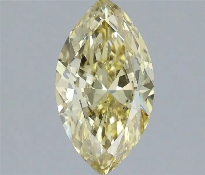 1.34ct MARQUISE Fancy Intense Yellow VVS2 Coloured Lab diamond