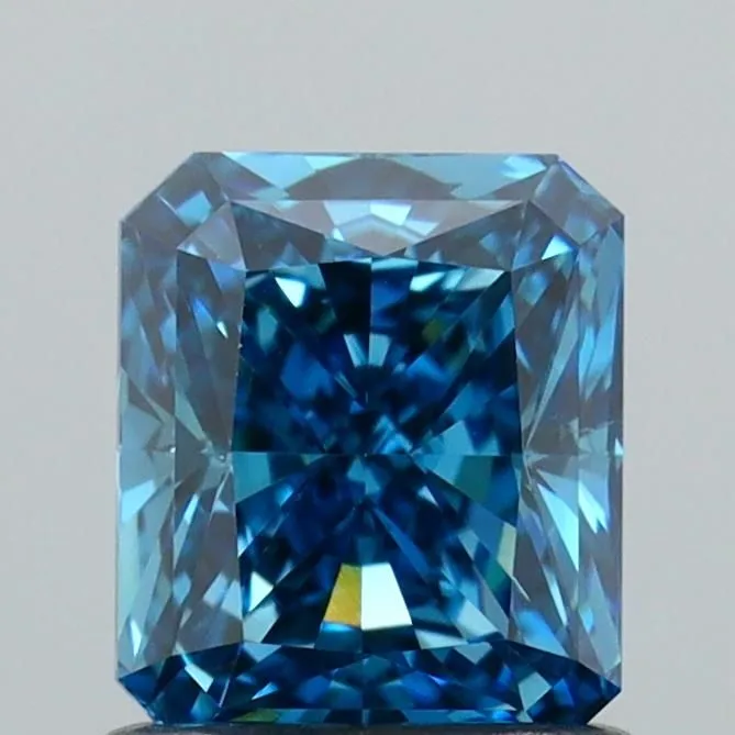 1.00ct RADIANT Fancy Vivid Blue VS2 Coloured Lab diamond