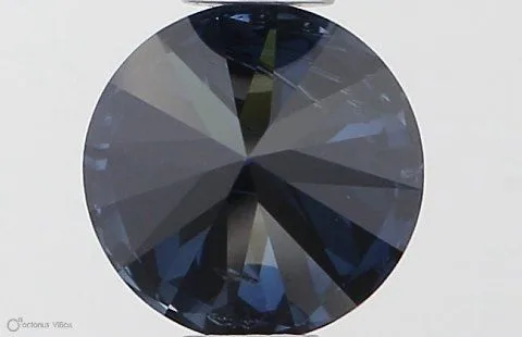 0.50ct ROUND Fancy Deep Blue SI2 Coloured Lab diamond
