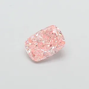 1.09ct CUSHION Fancy Vivid Pink VS1 Coloured Lab diamond