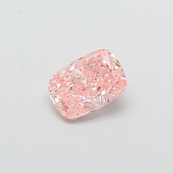 1.09ct CUSHION Fancy Vivid Pink VS1 Coloured Lab diamond