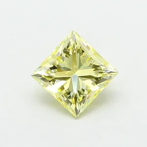 1ct PRINCESS Fancy Yellow VS2 Coloured Lab diamond
