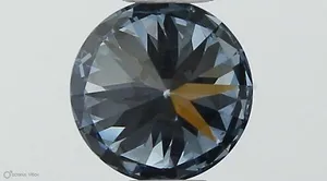 0.4ct ROUND Fancy Vivid Blue VVS2 Coloured Lab diamond
