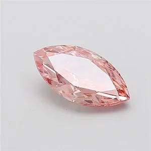 1.58ct MARQUISE Fancy Intense Pink VS2 Coloured Lab diamond