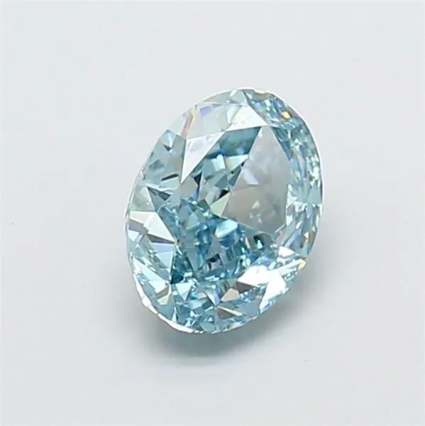 1.12ct OVAL Fancy Vivid Blue VVS2 Coloured Lab diamond