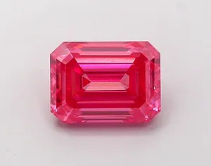 1.15ct EMERALD Fancy Vivid Pink VS1 Coloured Lab diamond