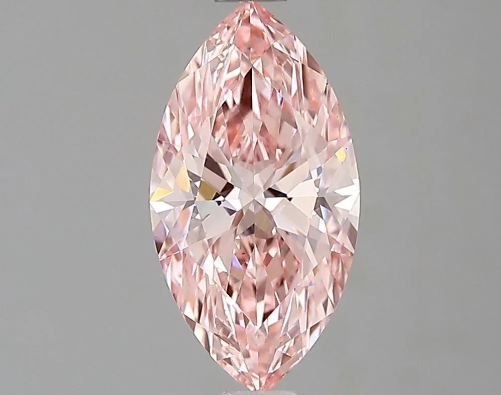 1.07ct MARQUISE Fancy Vivid Pink VS1 Coloured Lab diamond