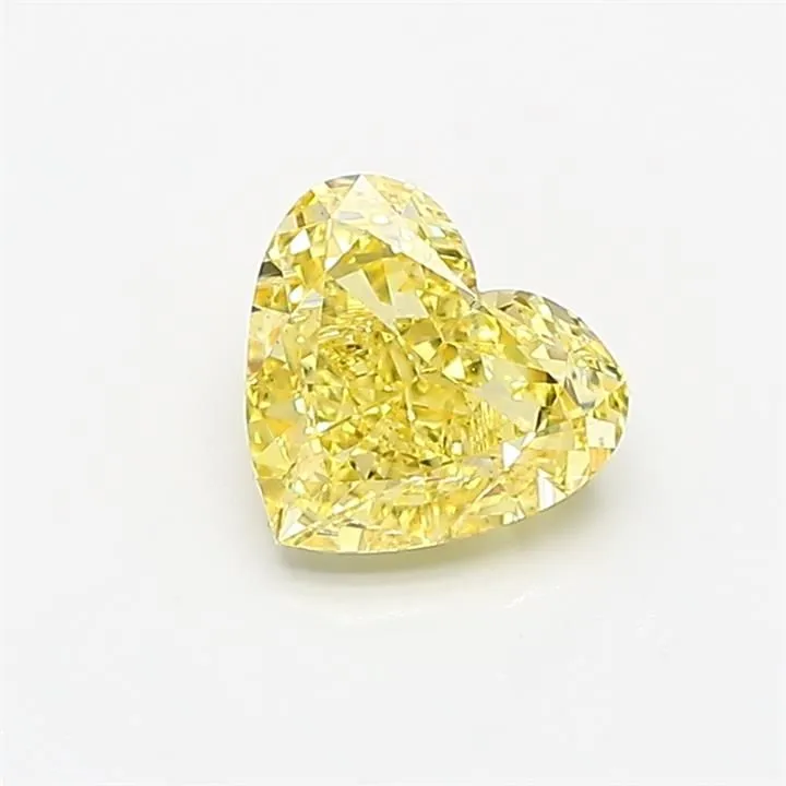 1.06ct HEART Fancy Intense Yellow VS1 Coloured Lab diamond