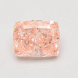 0.76ct CUSHION Fancy Vivid Pink VS1 Coloured Lab diamond