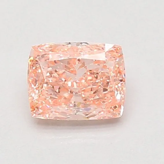 0.76ct CUSHION Fancy Vivid Pink VS1 Coloured Lab diamond