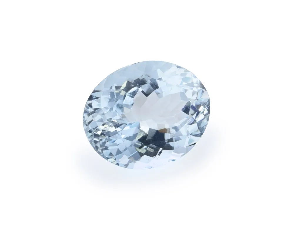 2.64ct Blue Aquamarine, Oval gemstone
