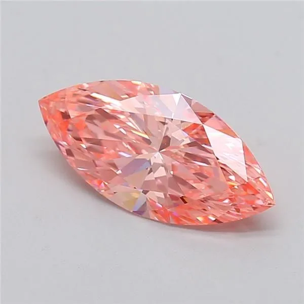2.1ct MARQUISE Fancy Vivid Pink VVS2 Coloured Lab diamond