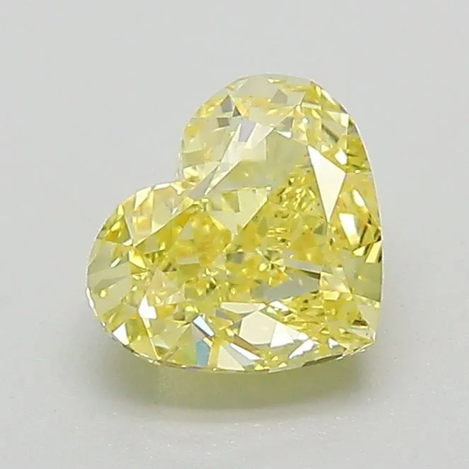 1.04ct HEART Fancy Intense Yellow VS1 Coloured Lab diamond
