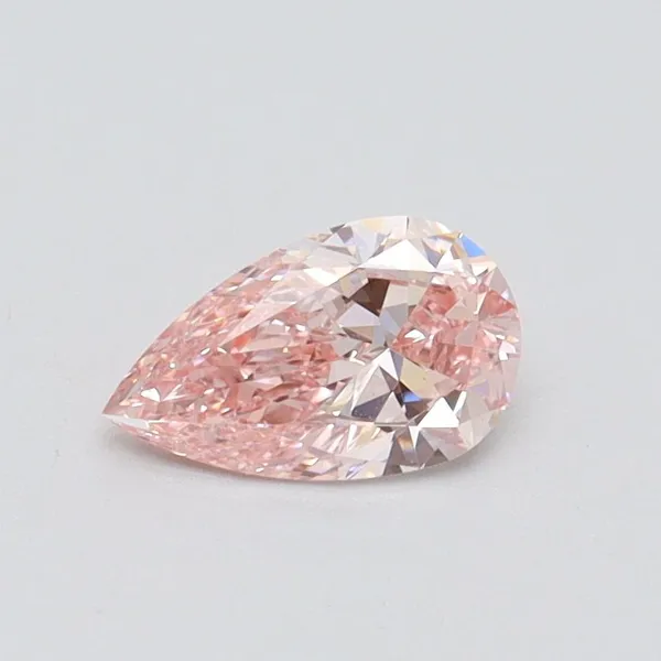 0.5ct PEAR Fancy Pink VS1 Coloured Lab diamond