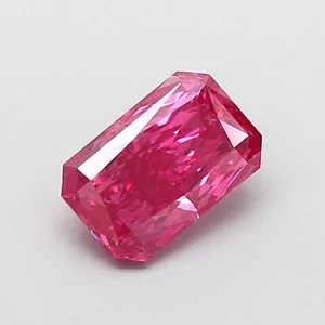 1.09ct RADIANT Fancy Vivid Pink VS1 Coloured Lab diamond