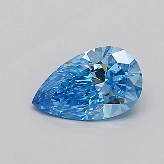 0.36ct PEAR Fancy Vivid Blue VVS2 Coloured Lab diamond