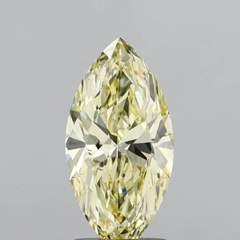 1.31ct MARQUISE Fancy Yellow VVS2 Coloured Lab diamond