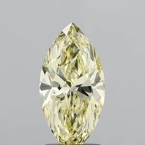 1.31ct MARQUISE Fancy Yellow VVS2 Coloured Lab diamond