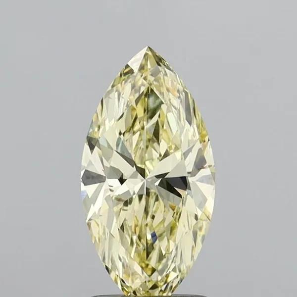 1.31ct MARQUISE Fancy Yellow VVS2 Coloured Lab diamond