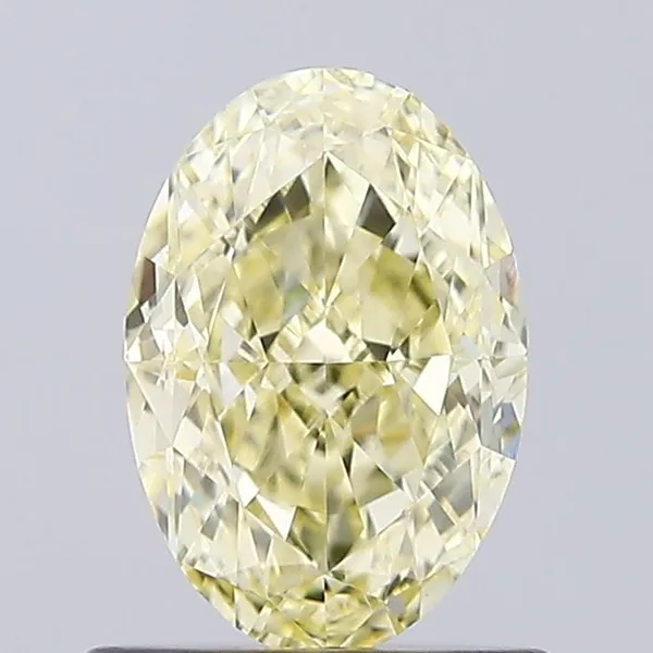 1.04ct OVAL Fancy Yellow VVS2 Coloured Lab diamond