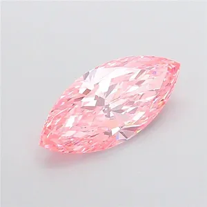 2.73ct MARQUISE Fancy Vivid Pink VVS1 Coloured Lab diamond