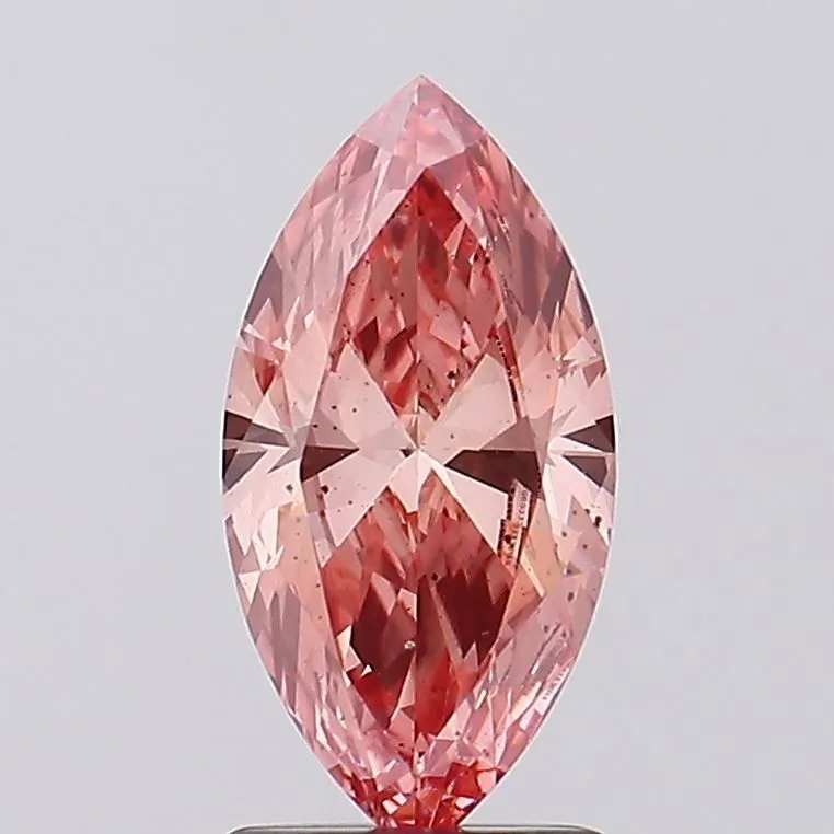 1.47ct MARQUISE Fancy Vivid Pink SI1 Coloured Lab diamond