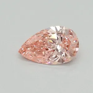 0.32ct PEAR Fancy Vivid Pink VVS2 Coloured Lab diamond