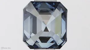 0.57ct EMERALD Fancy Vivid Blue VS1 Coloured Lab diamond
