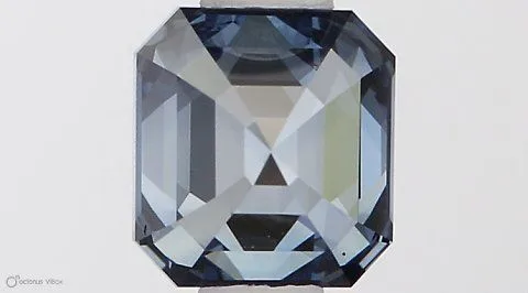 0.57ct EMERALD Fancy Vivid Blue VS1 Coloured Lab diamond